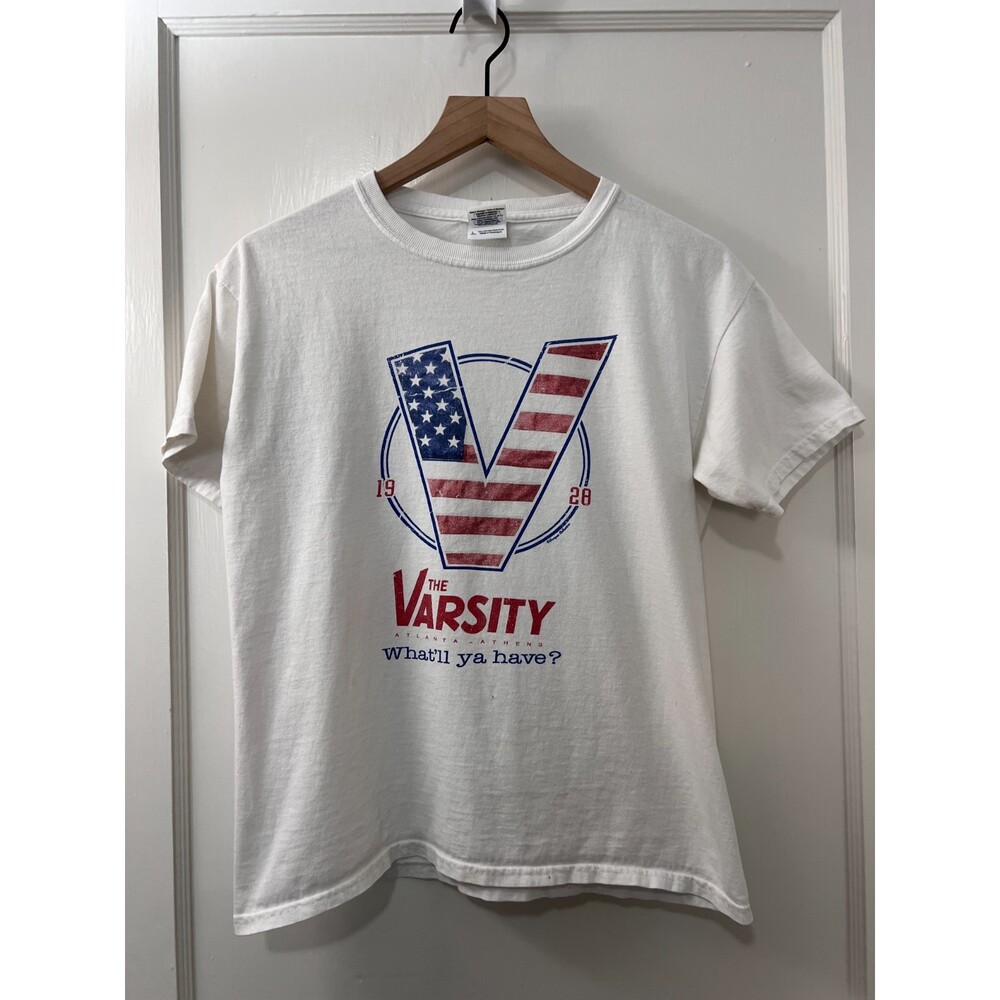 The Varsity What'll Ya Have? T Shirt White 100% Cotton Kids Youth Size L *READ*